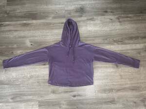 Ebb & Flow Hoodie Size M Purple Long Sleeve Pullover Sweatshirt